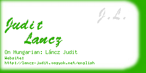 judit lancz business card